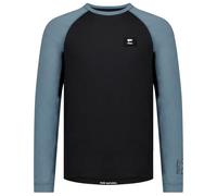 Mons Royale - Tarn Merino L/S - Haut manches longues en mérinos - XXL - goblin blue / black