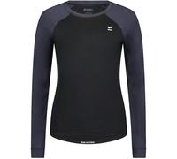 MONS ROYALE Tarn Merino Long Sleeve W - Femme - Gris / Noir - taille S- modèle 2025
