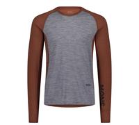 Mons Royale - Temple Merino Long Sleeve - Sous-vêtement mérinos - L - cinnamon / grey heather