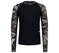 Mons Royale - Temple Merino Long Sleeve - Sous-vêtement mérinos - M - rock camo / black