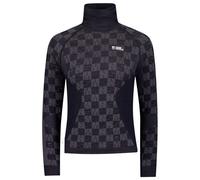 Mons Royale - Women's Ascender Merino Seamless Mock Neck L/S - Sous-vêtement mérinos - L - forged iron / black