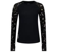 Mons Royale - Première couche technique en laine de mérinos - Bella W Merino Long Sleeve Black Daisy pour Femme en Laine - Taille L - Noir Noir L