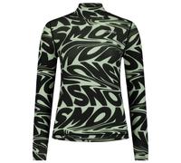 Mons Royale - Women's Cascade Merino Base Layer Mock Neck L/S - Sous-vêtement mérinos - XL - signal lost / matcha