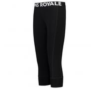 Mons Royale - Legging technique en laine de mérinos - Cascade W Merino Base Layer 3/4 Legging Black pour Femme en Laine - Taille XS - Noir Noir XS