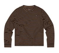 Mons Royale - Women's Icon Merino Air-Con Relaxed L/S - Haut en mérinos - L - mr stripe toffee
