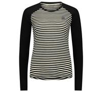 Mons Royale - Icon Merino Raglan Long Sleeve - T-shirt en laine mérinos femme Mr Stripe / Black - M