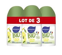 Monsavon Déodorant Bio Femme Bille Senteur Citron & Verveine, sans Alcool (Lot de 3 x 50ml)