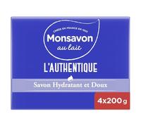 MONSAVON - Savon Solide Douceur au Lait, Hydratation Nourrissante et Texture Fondante (Lot de 4x200g) - Lot de 3 - vendu par Lot