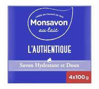 MONSAVON - Savon Solide Douceur Laitée à la Lavande, Soin Adoucissant pour Mains Délicates, 100g - Lot De 3