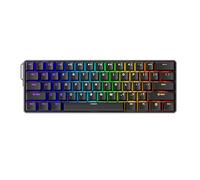 MONSGEEK FUN60 Clavier de jeu avec déclencheur ultra rapide, interrupteur magnétique 8K, clavier TMR en aluminium, multimode, noir brillant MagMech (interrupteur magnétique éblouissement)