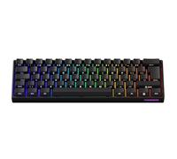 MONSGEEK FUN60 PRO Clavier de jeu Rapid Trigger avec précision RT 0,01 mm, 8000 Hz, filaire RVB 60 % commutateurs magnétiques, pour PC/Mac (noir, disposition ISO)