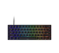 MONSG UN60 Pro HE Clavier Gaming Rapid Trigger Scan 16K Wired | Switch Magnétique Hall Effect, Taux 8000Hz, Rapid Trigger Ultra Rapide, PBT SP Transparent (Noir) pour FPS Gaming