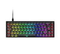 MONSG UN68 HE Clavier 65% Hall Effect 8K QWERTZ ISO-DE Filaire | Clavier RGB Gaming, Rapid Trigger, RT0.005mm, Taux 8000Hz, Activation Réglable, Snap Tap Win/Mac (Noir)