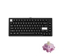 MONSGEEK M1 V5 VIA Clavier mécanique en aluminium 75 % à dégagement rapide avec bouton 8000 mAh RVB remplaçable à chaud pré-lubrifié Violet crème