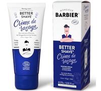 Monsieur BARBIER Crème à Raser Homme BETTER-SHAVE 175 ml | Texture dense pour un rasage précis, sans irritation. Arnica, cyprès, gingembre. Végane, naturelle, peaux sensibles.