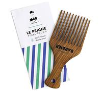 Monsieur Barbier Peigne 2-en-1 Barbe et Cheveux Bois de santal 100% naturel Démêle et Densifie