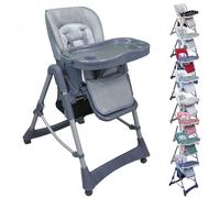 Monsieur Bébé - Chaise haute enfant pliable réglable hauteur dossier et