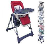 Chaise haute bébé, enfant pliable, réglable hauteur, dossier et tablette - Ptit Lou - Monsieur Bébé