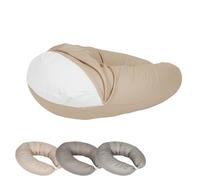 Monsieur Bébé - Coussin de Grossesse, de maternité et d'allaitement déhoussable - 100% Coton - 170 cm - Plusieurs Coloris
