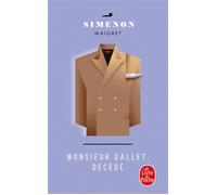 Monsieur Gallet, décédé - Georges Simenon - Lgf - Poche - Roman