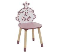 Monsieur Madame Chaise en Bois pour Enfant Madame Princesse, Multicolore, cm
