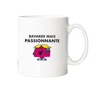 Monsieur Madame Mug Bavarde mais Passionnante - Mug céramique imprimé en France - Licence Officielle