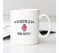 Monsieur Madame Mug Je Peux Pas Je suis Trop Petite - Mug céramique imprimé en France - Licence Officielle