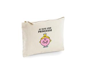 Monsieur Madame Trousse JE SUIS UNE PRINCESSE FACE Cosmetic Case Makeup Storage Pink Imprimée lettre