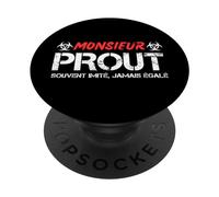 Monsieur Prout - Blague Pet Péteur Péter Caca Humour Beauf PopSockets PopGrip Interchangeable