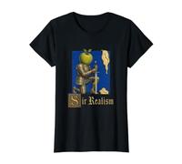 Monsieur réalisme surréalisme drôle médiéval Jeu de Mots Gen Z Meme T-Shirt Graphique avec Valeur, Femme, Noir, XL