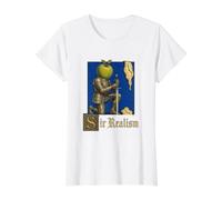 Monsieur réalisme surréalisme drôle médiéval Jeu de Mots Gen Z Meme T-Shirt Graphique avec Valeur, Femme, Blanc, L