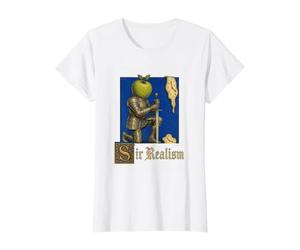 Monsieur réalisme surréalisme drôle médiéval Jeu de Mots Gen Z Meme T-Shirt Graphique avec Valeur, Femme, Blanc, L