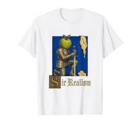 Monsieur réalisme surréalisme drôle médiéval Jeu de Mots Gen Z Meme T-Shirt Graphique avec Valeur, Homme, Blanc, M