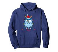 Monsieur Tranquille - Noël Sweat à Capuche, Unisexe pour Adultes, Bleu Marine, M