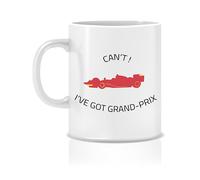 Monsieur Trendy - Can't - I 've Got Grand-Prix - Le mug pour les Fans de Formule 1 version Anglaise - Cadeau (Rouge)