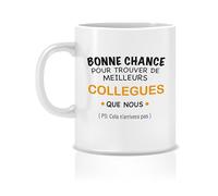 Monsieur Trendy Mug Tasse Café - Cadeau de départ ou retraite Collègue, Cadeau drole pas Cher, Humour Original (Orange)