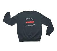 Monsieur Trendy Sweat Adulte Coton Collection J'Peux Pas J'Ai Grand Prix - Rouge