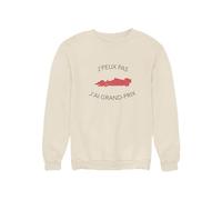 Monsieur Trendy Sweat Adulte Coton Collection J'Peux Pas J'Ai Grand Prix - Rouge - Taille M
