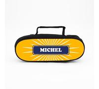 Monsieur TSHIRT Sacoche de Pétanque Personnalisable, Soleil Anisé, sachoche 3 Boules