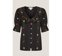 Monsoon Chemise Monsoon Elsie Fleurie Brodé Noir 8