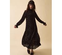 Monsoon Monsoon Black Clemence Gigi Velvet Burnout Maxi Dress Black Medium (EU 40-42)