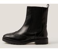 Monsoon Monsoon Black Eli Brogue Leather Chelsea Boots