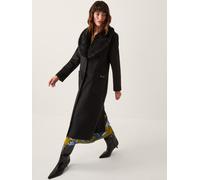 Monsoon Monsoon Black Fearne Faux Fur Collar Long Coat