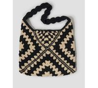Monsoon Monsoon Black Mae Crochet Shopper Bag