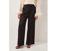 Monsoon Monsoon Black Maisie Satin Wide Leg Trousers