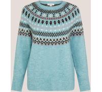 Monsoon Monsoon Blue Fran Fair Isle Pattern Jumper