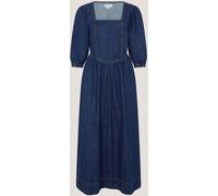 Monsoon Monsoon Blue Lily Square Neck Denim Midi Dress Blue EU 48 (UK 20)