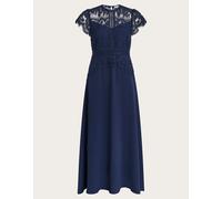 Monsoon Monsoon Blue Monica Lace Midi Dress Blue 18