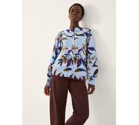 Monsoon Monsoon Blue Sonya Floral Print Flowy Shirt Blue Medium