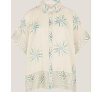 Monsoon Monsoon Blue Tashie Sun Print Oversized Shirt Blue L (EU 44-46)